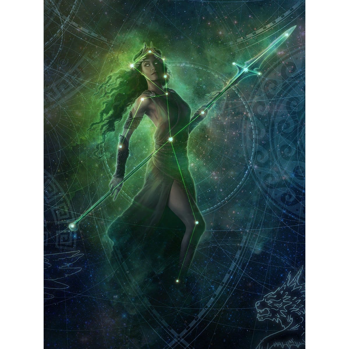 Renata, Called to the Hunt Print - Print - Original Magic Art - Accessories for Magic the Gathering and other card games