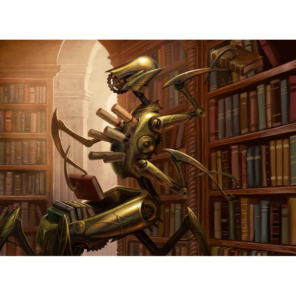 Cogwork Librarian Print - Original Magic Art
