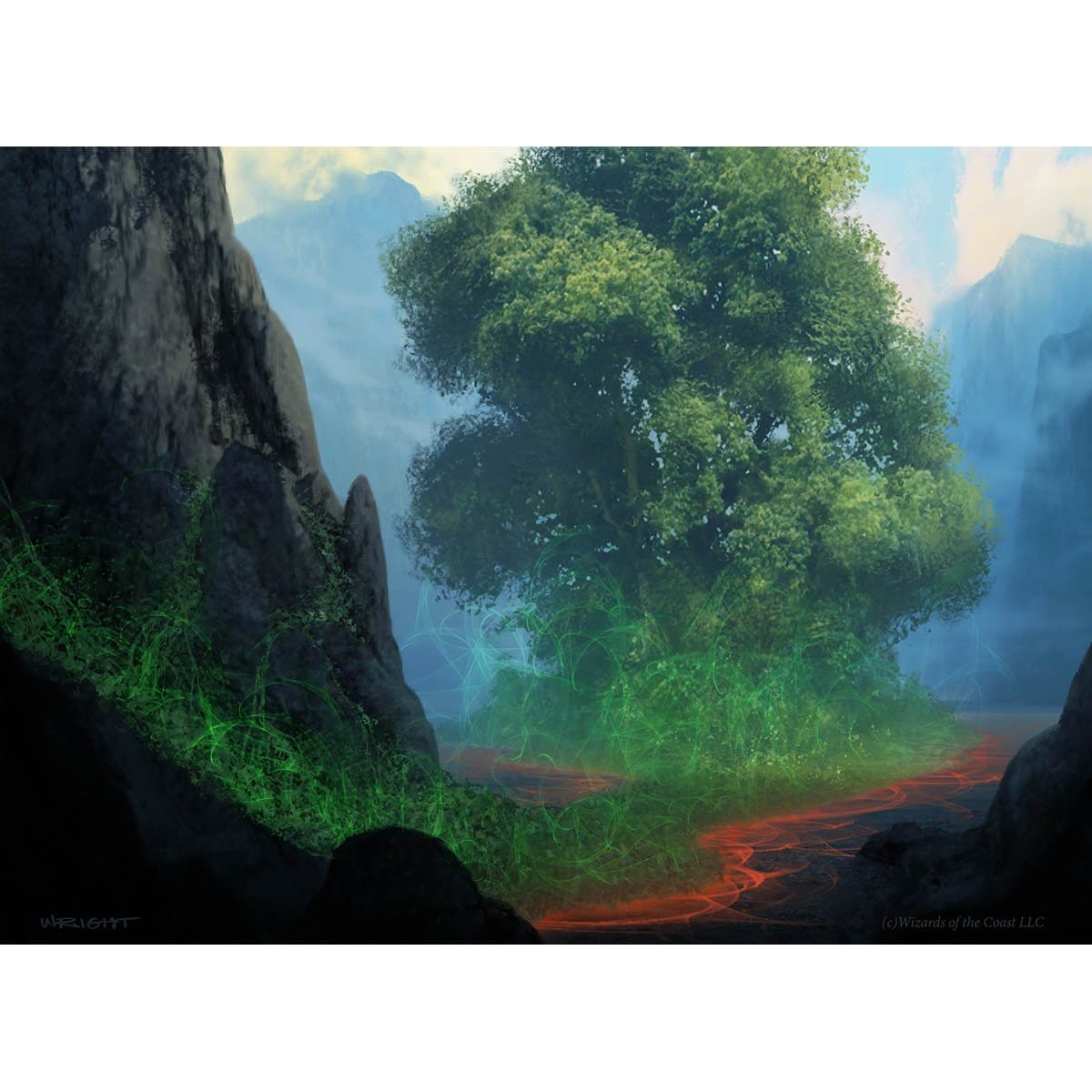 Myriad Landscape Print - Original Magic Art Myriad Landscape Print - Original Magic Art