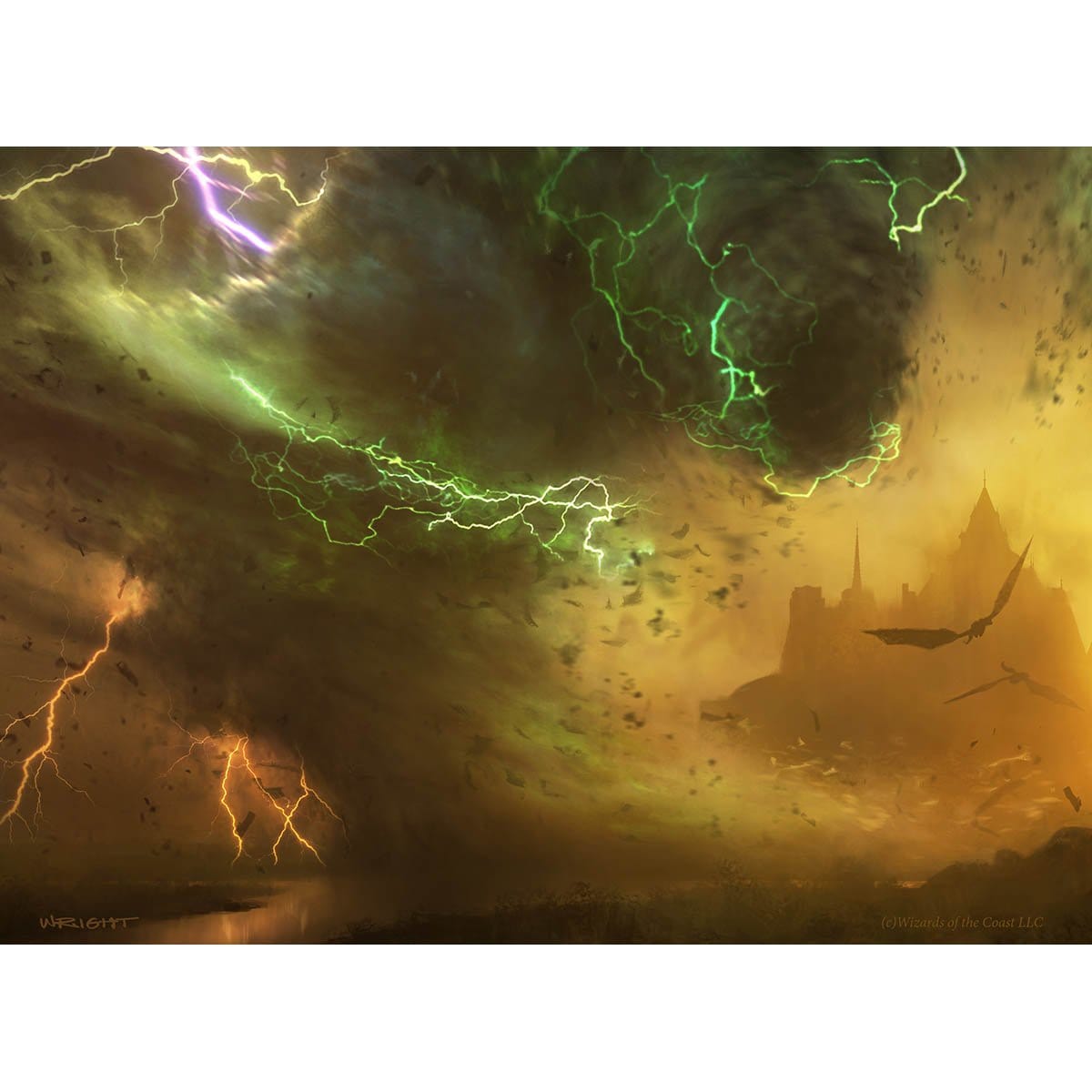 Tornado Elemental Print - Print - Original Magic Art - Accessories for Magic the Gathering and other card games
