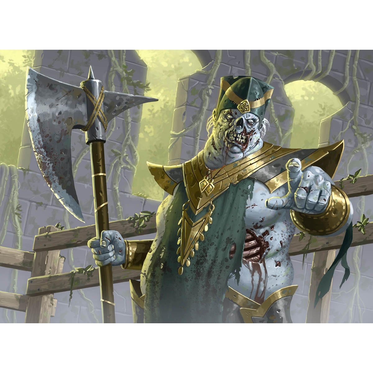 Risen Executioner Print - Print - Original Magic Art - Accessories for Magic the Gathering and other card games
