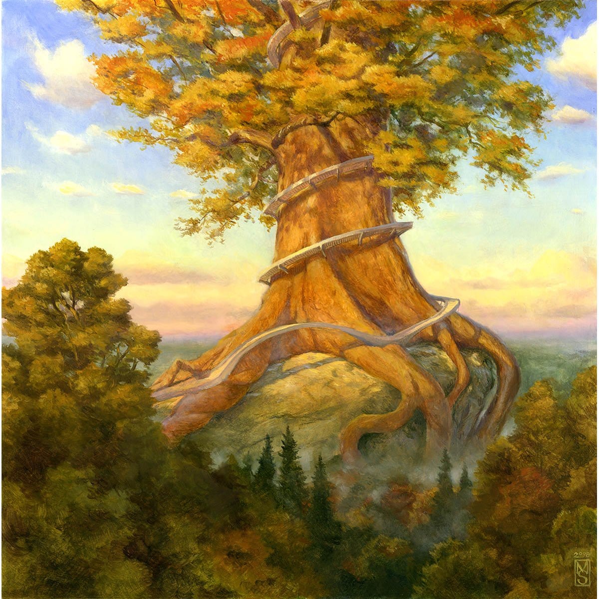 Rootbound Crag Print - Print - Original Magic Art - Accessories for Magic the Gathering and other card games
