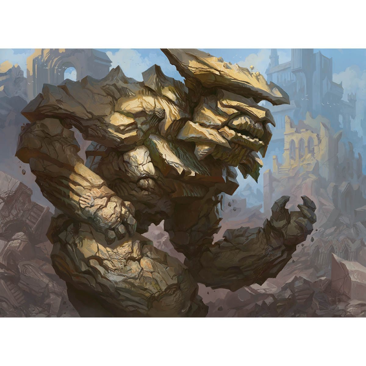 Rumbling Ruin Print - Print - Original Magic Art - Accessories for Magic the Gathering and other card games