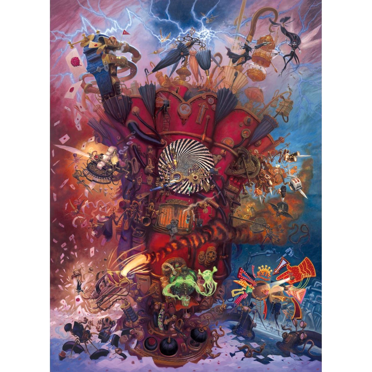 SNEAK Contraption Print - Print - Original Magic Art - Accessories for Magic the Gathering and other card games