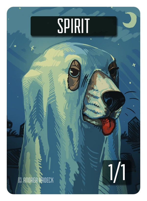 Spirit Token (1/1) by Andrea Radeck - Original Magic Art