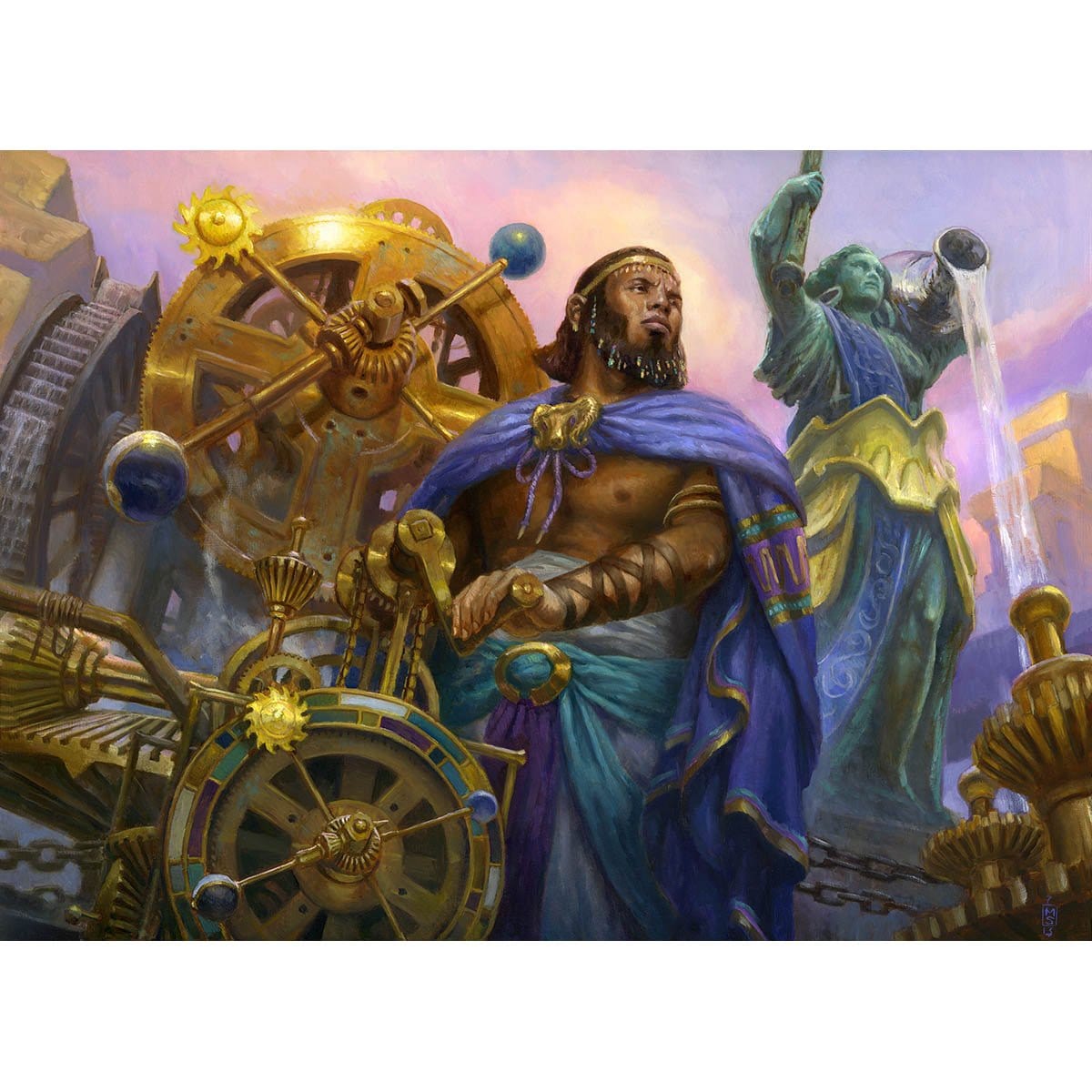 Sage of Hours Print - Print - Original Magic Art - Accessories for Magic the Gathering and other card games