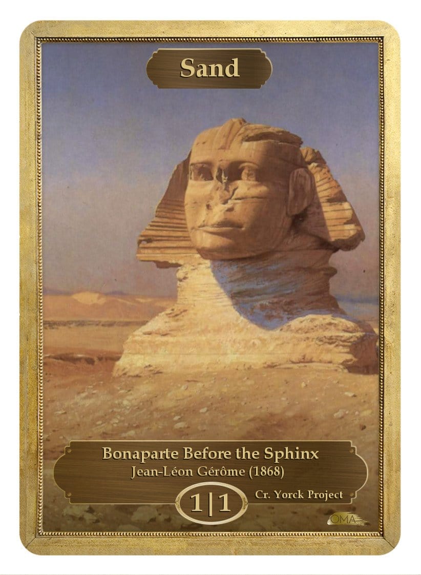 Sand Token (1/1) by Jean-Léon Gérôme - Token - Original Magic Art - Accessories for Magic the Gathering and other card games