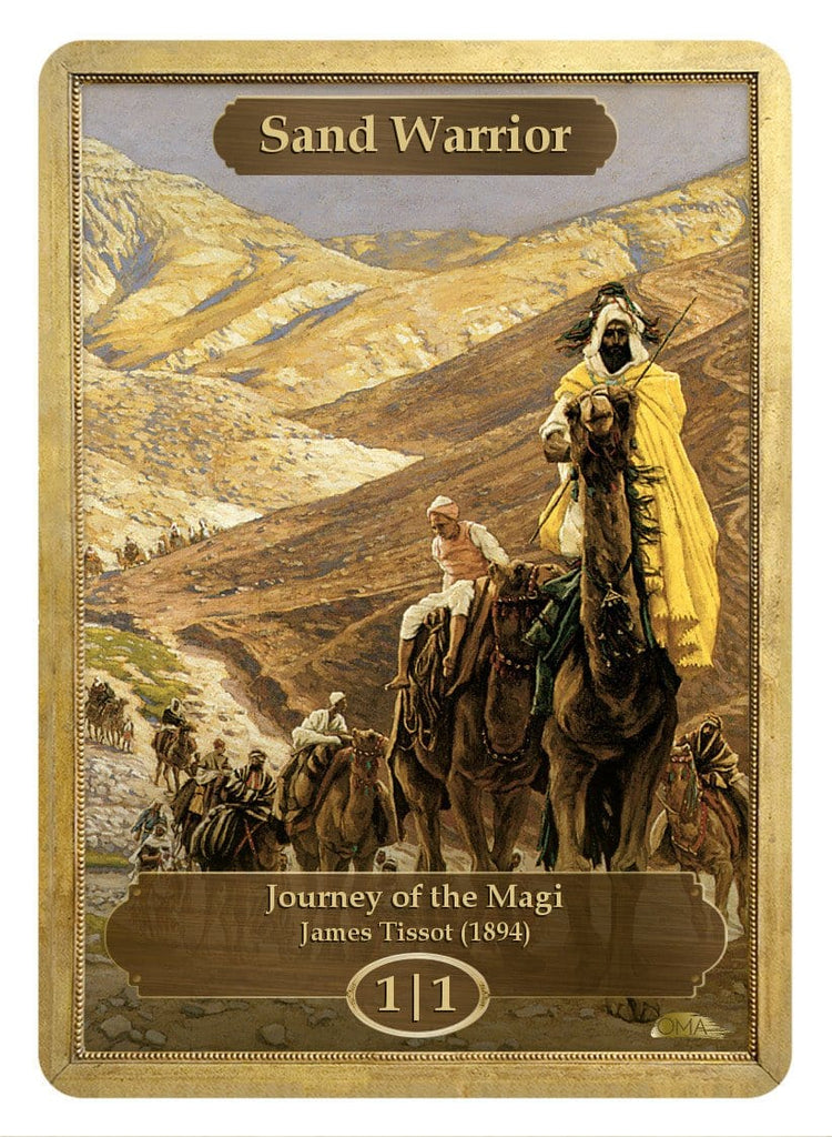 Sand Warrior Token (1/1) by James Tissot - Original Magic Art