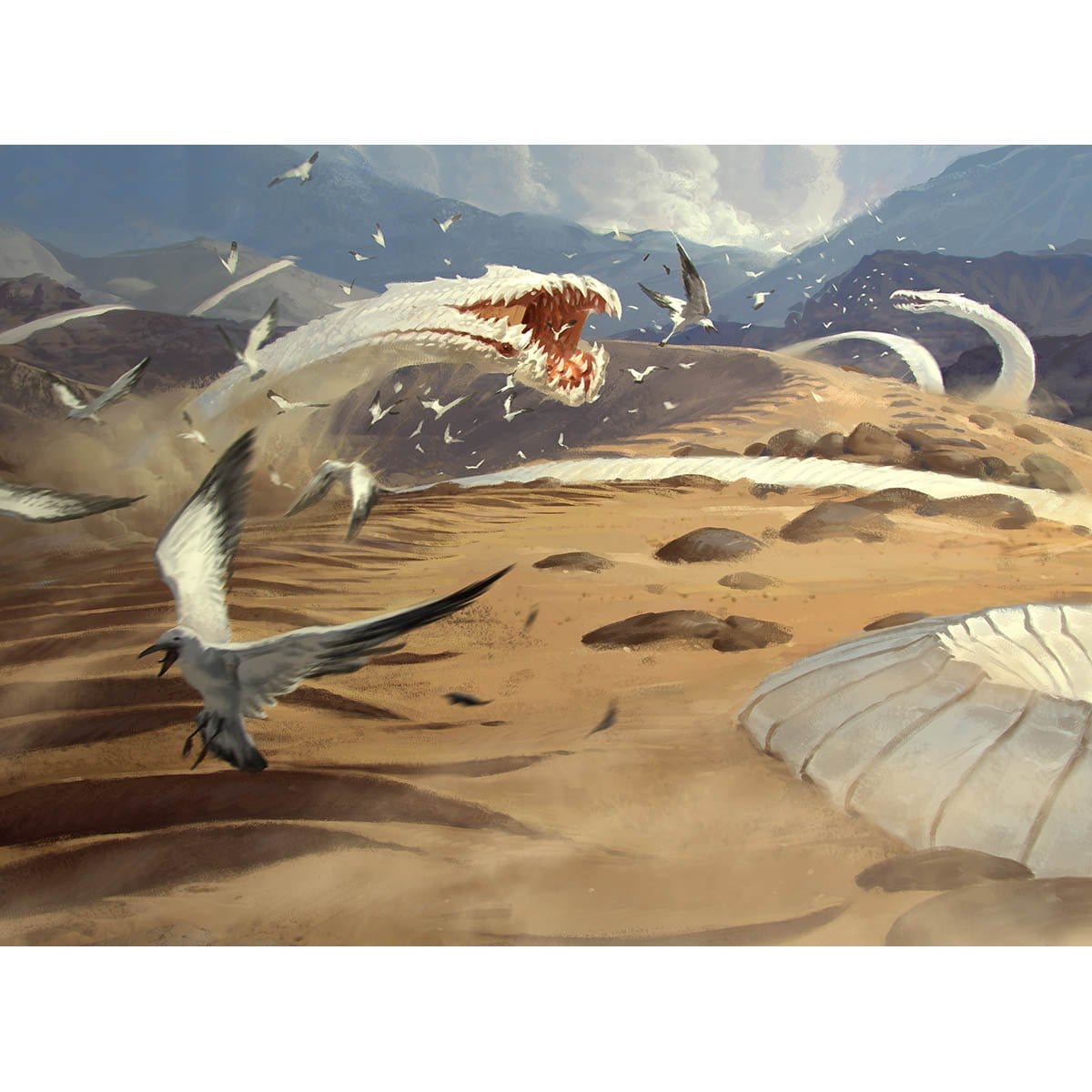 Sandwurm Convergence Print - Print - Original Magic Art - Accessories for Magic the Gathering and other card games