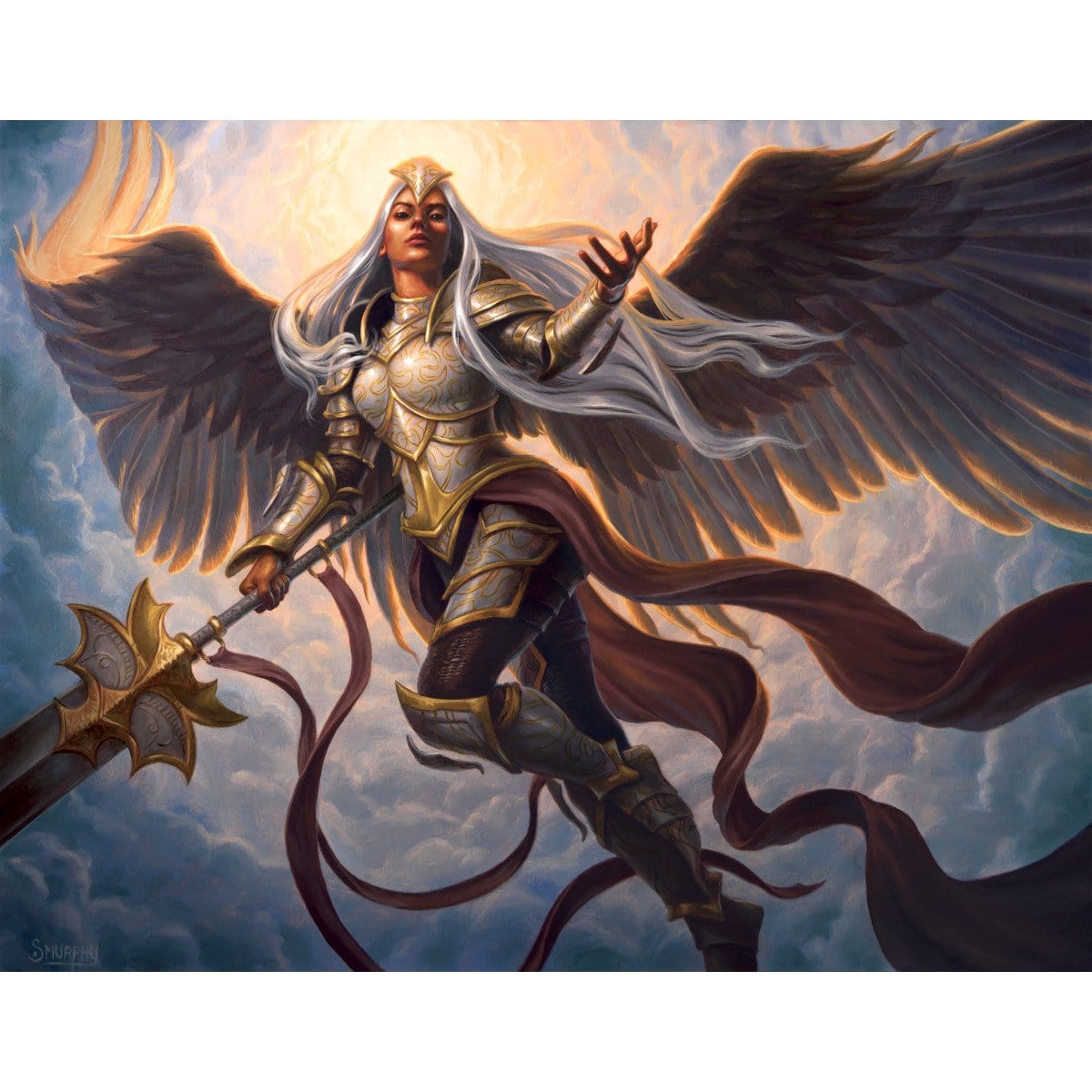 Angelic Field Marshal Print - Print - Original Magic Art - Accessories for Magic the Gathering and other card games