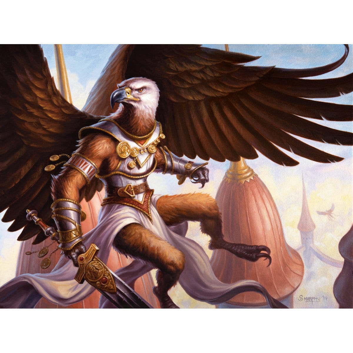 Stalwart Aven Print - Print - Original Magic Art - Accessories for Magic the Gathering and other card games