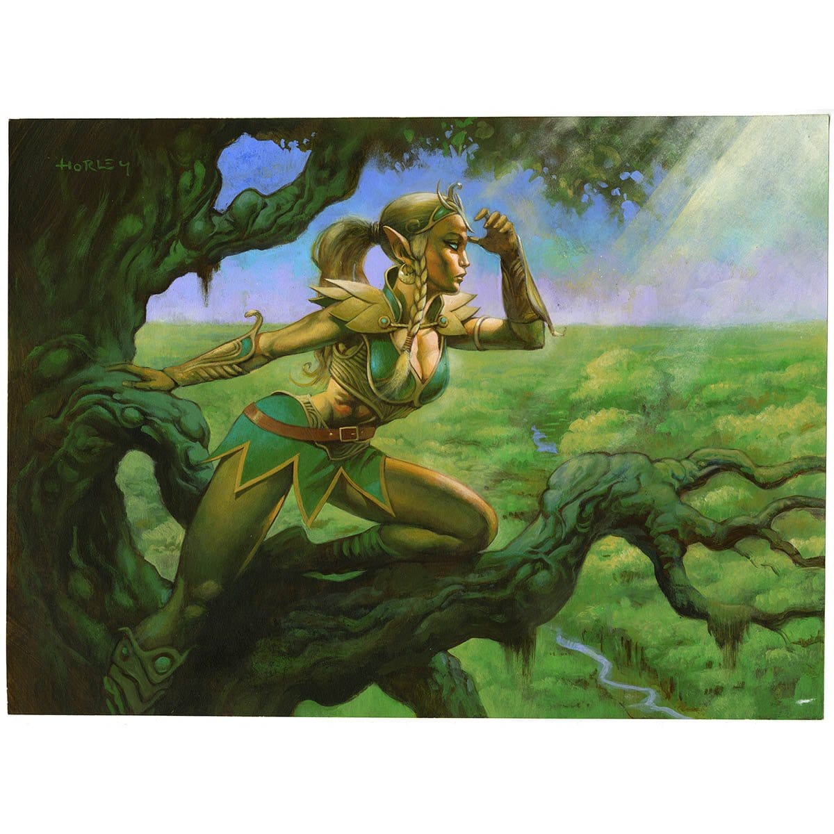Seeker of Skybreak Print - Print - Original Magic Art - Accessories for Magic the Gathering and other card games