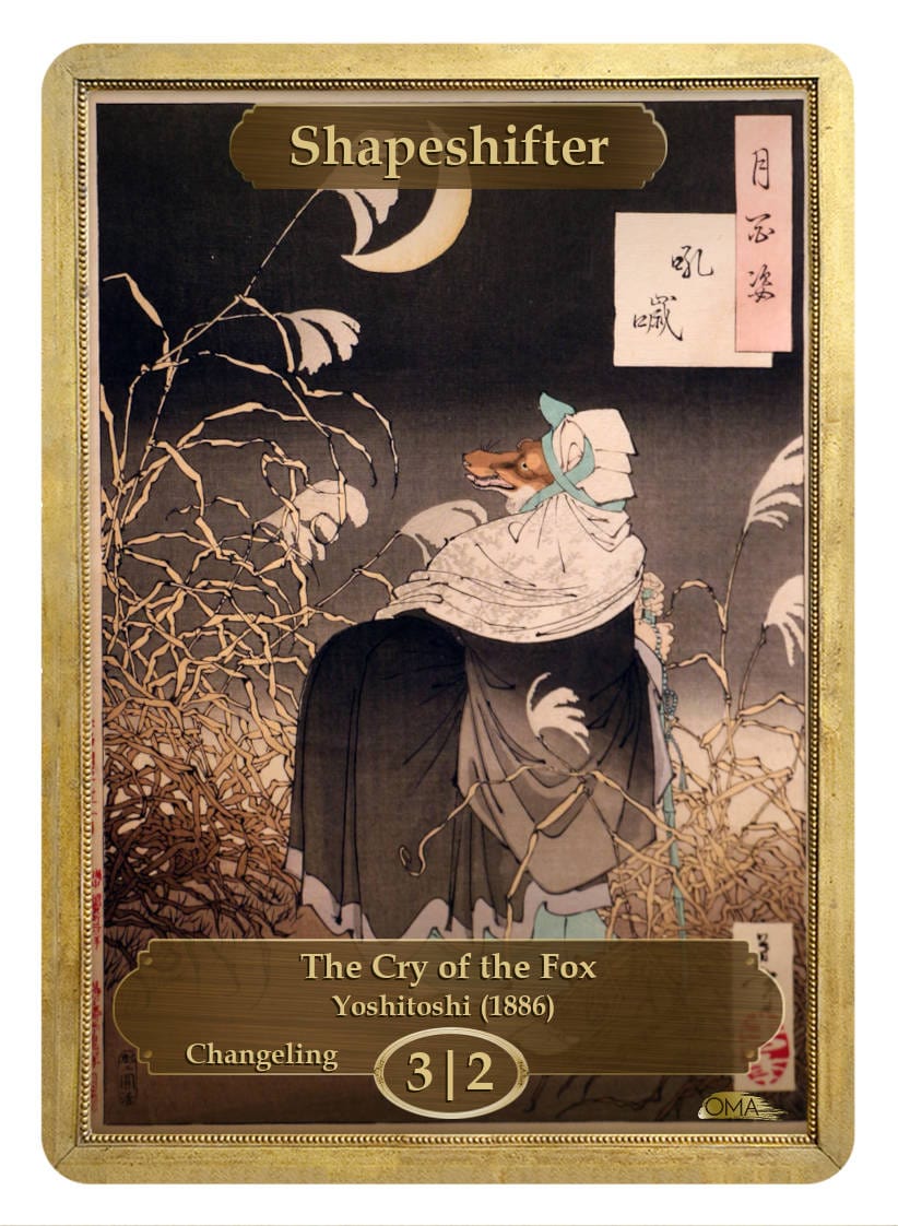 Shapeshifter Token (3/2 - Changeling) by Yoshitoshi