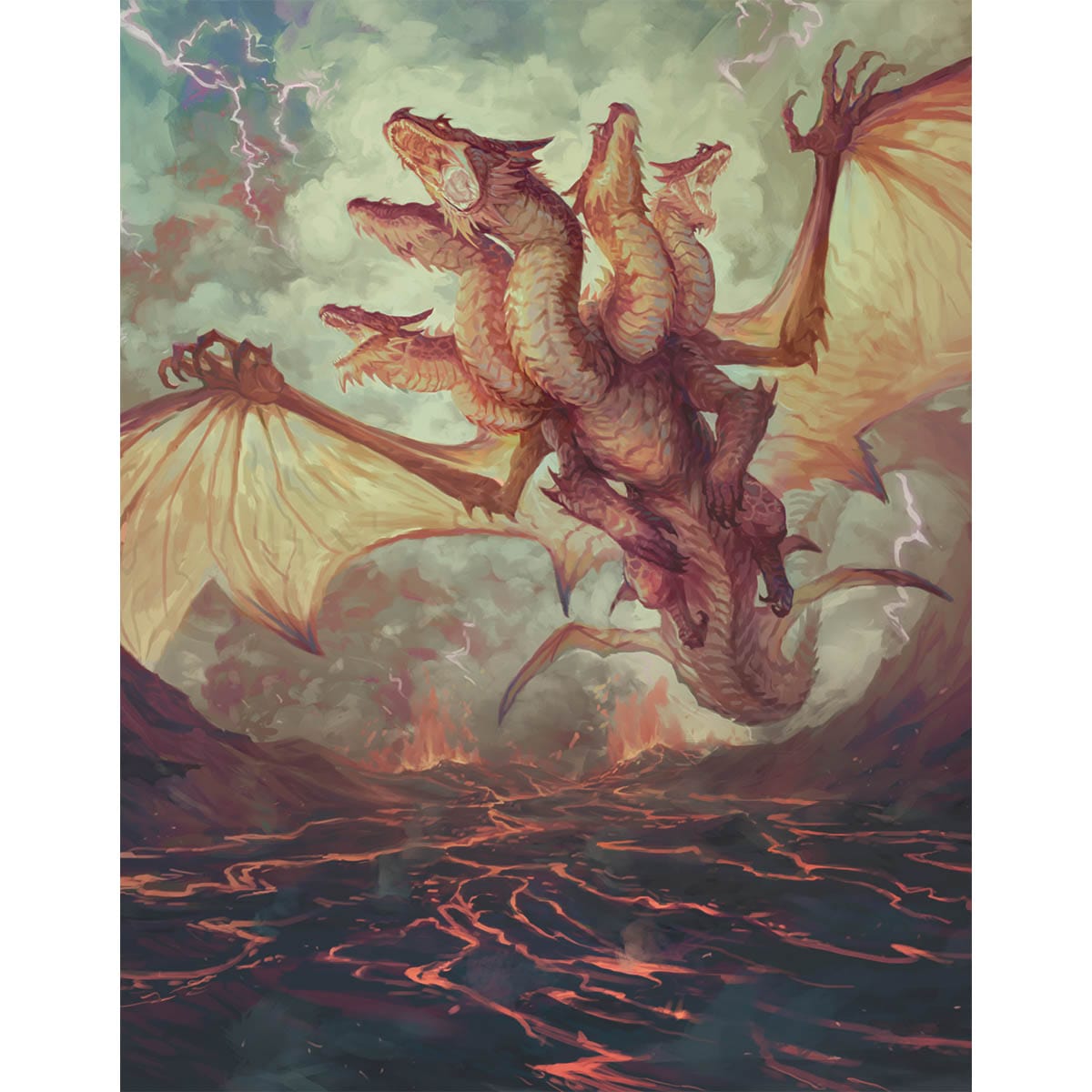 Shivan Devastator Print - Original Magic Art