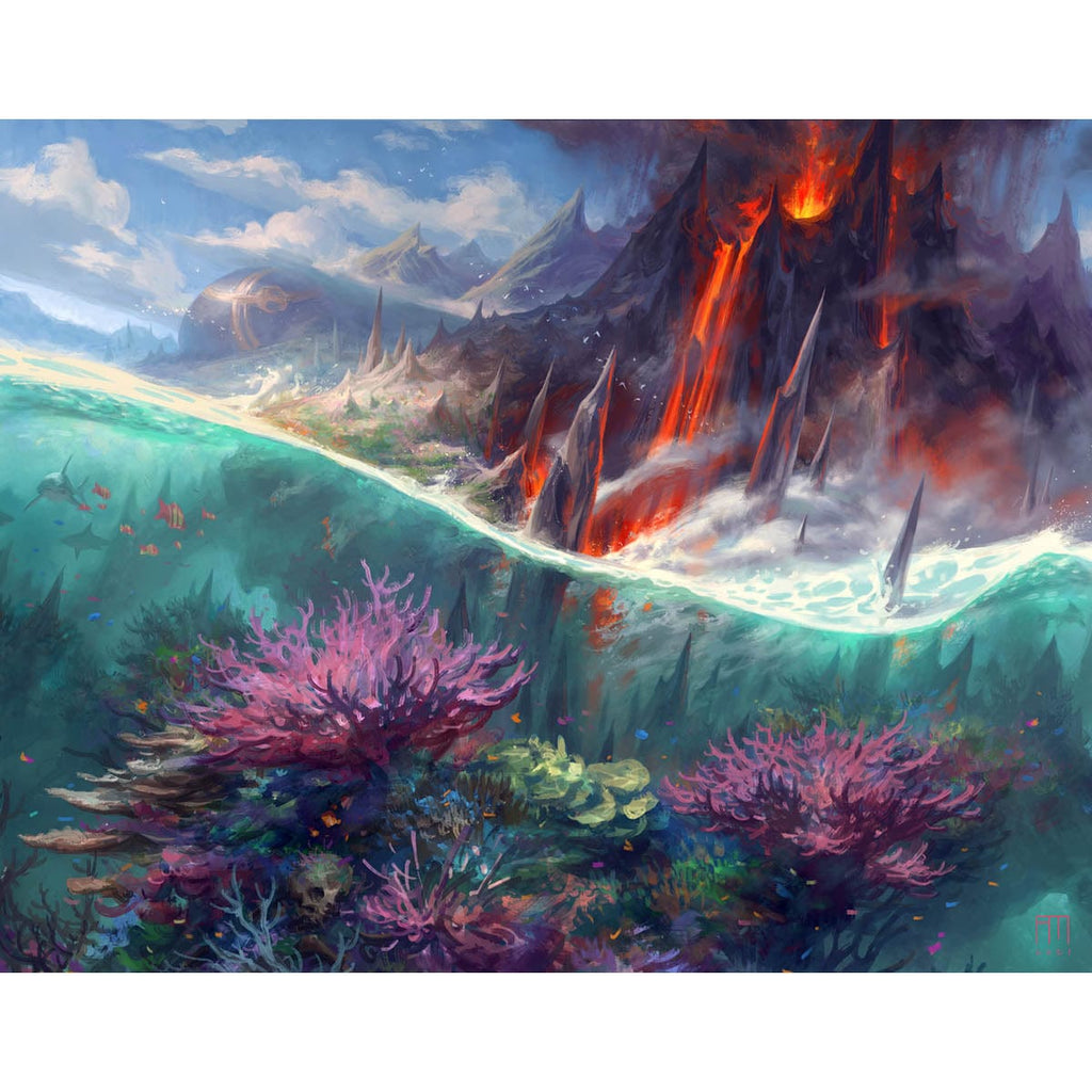 Magic: The Gathering Card – Shivan Reef (251/272) – Rare Land From The Origins Set | MTG Singles