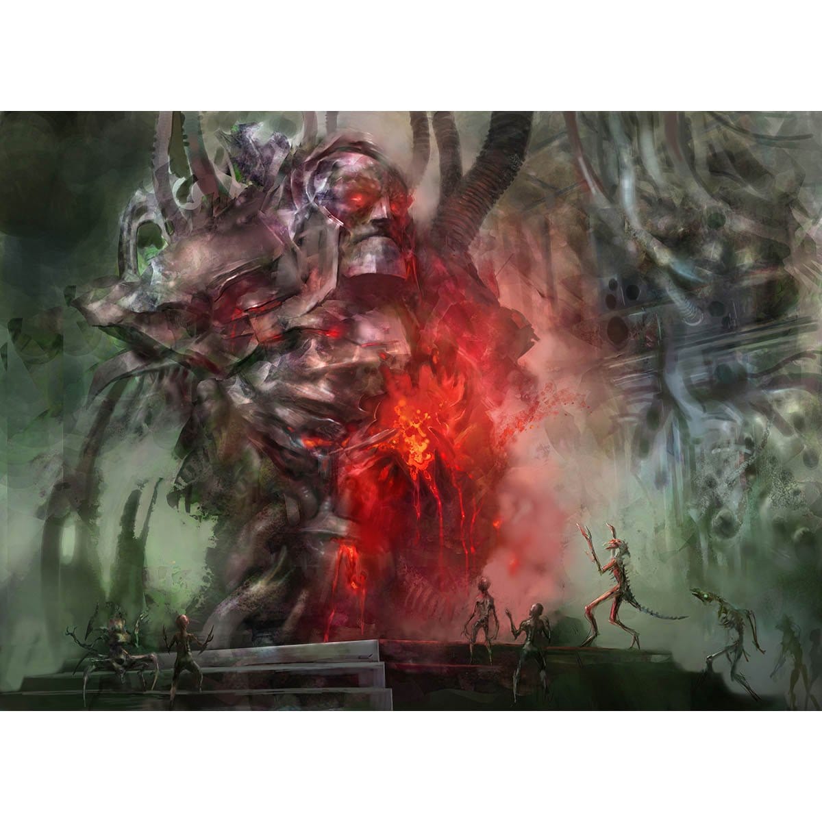 Shrine of Burning Rage Print - Print - Original Magic Art - Accessories for Magic the Gathering and other card games
