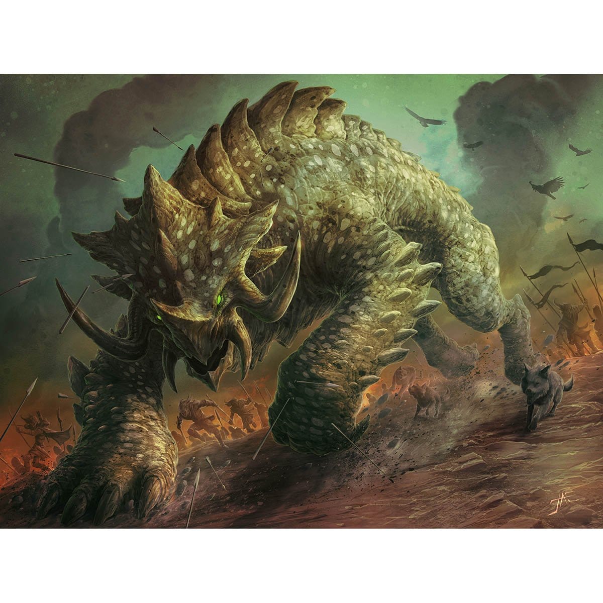 Siege Behemoth Print - Print - Original Magic Art - Accessories for Magic the Gathering and other card games