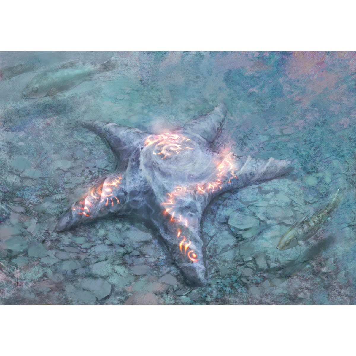 Sigiled Starfish Print - Print - Original Magic Art - Accessories for Magic the Gathering and other card games