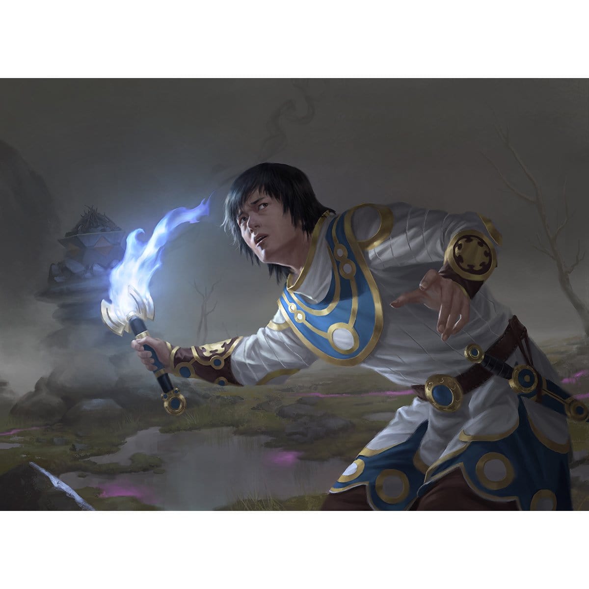 Silverflame Squire Print - Print - Original Magic Art - Accessories for Magic the Gathering and other card games