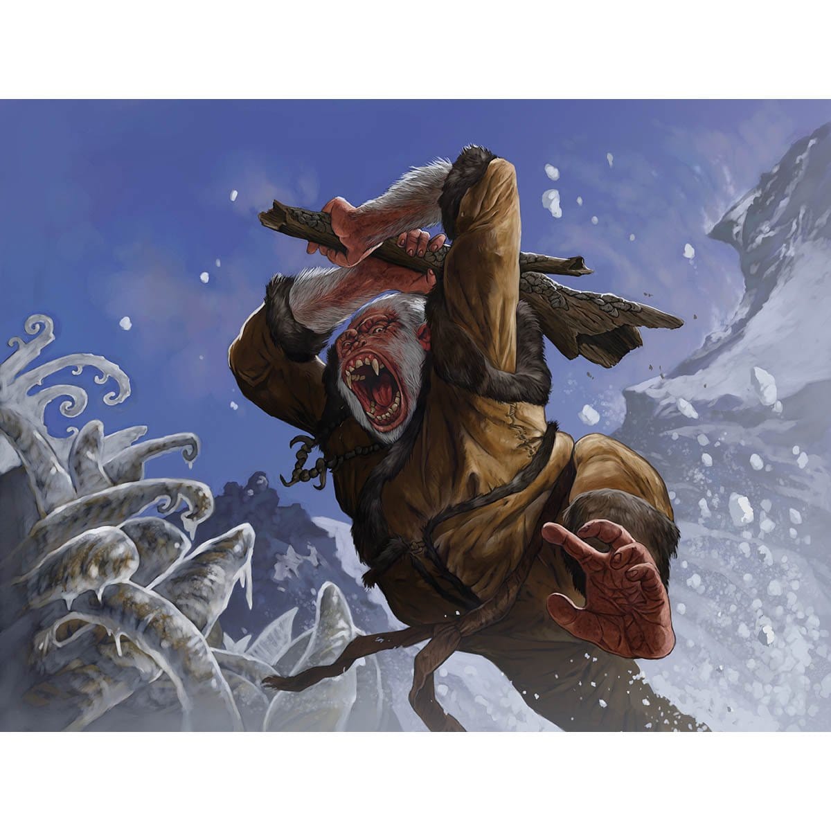 Simian Brawler Print - Print - Original Magic Art - Accessories for Magic the Gathering and other card games