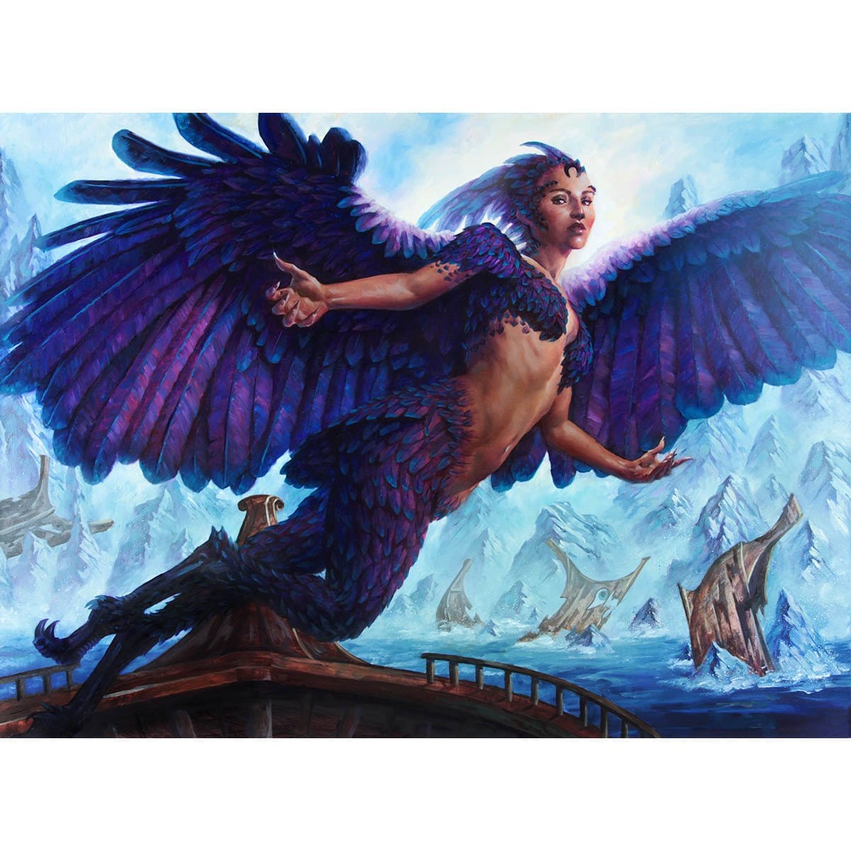 Siren of the Fanged Coast Print - Print - Original Magic Art - Accessories for Magic the Gathering and other card games