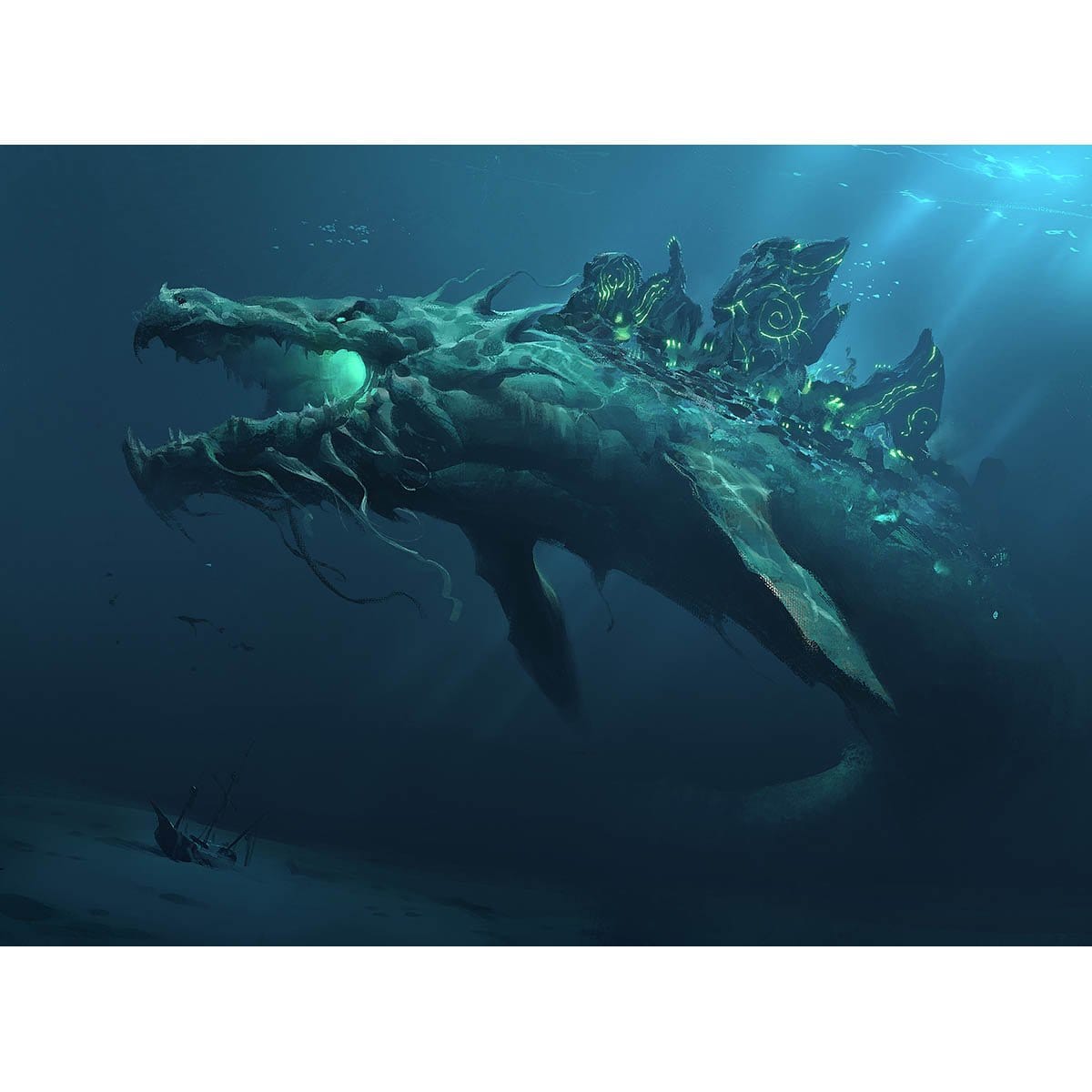 Slinn Voda, the Rising Deep Print - Print - Original Magic Art - Accessories for Magic the Gathering and other card games