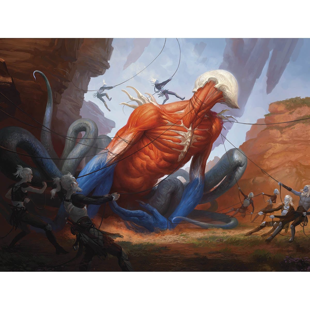 Smite the Monstrous Print - Print - Original Magic Art - Accessories for Magic the Gathering and other card games