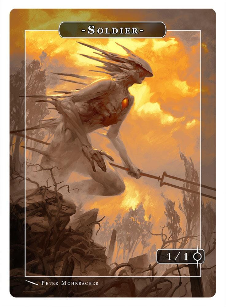 Soldier Token (1/1) by Peter Mohrbacher