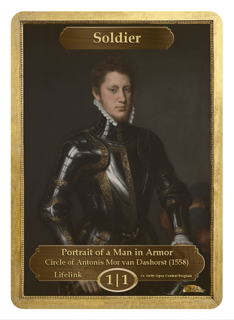 Soldier Token (1/1 - Lifelink) by Circle of Antonis Mor van Dashorst