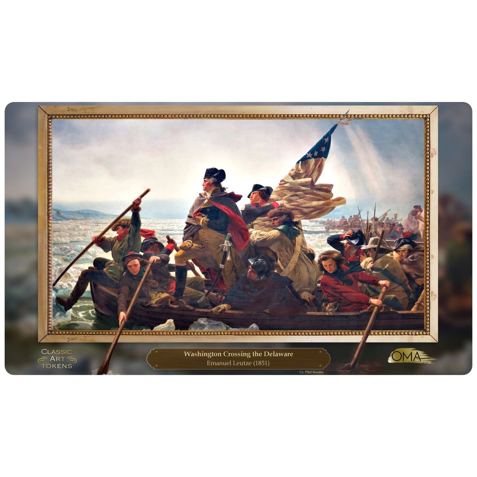 Soldier Playmat by Emanuel Leutze - Playmat - Original Magic Art - Accessories for Magic the Gathering and other card games