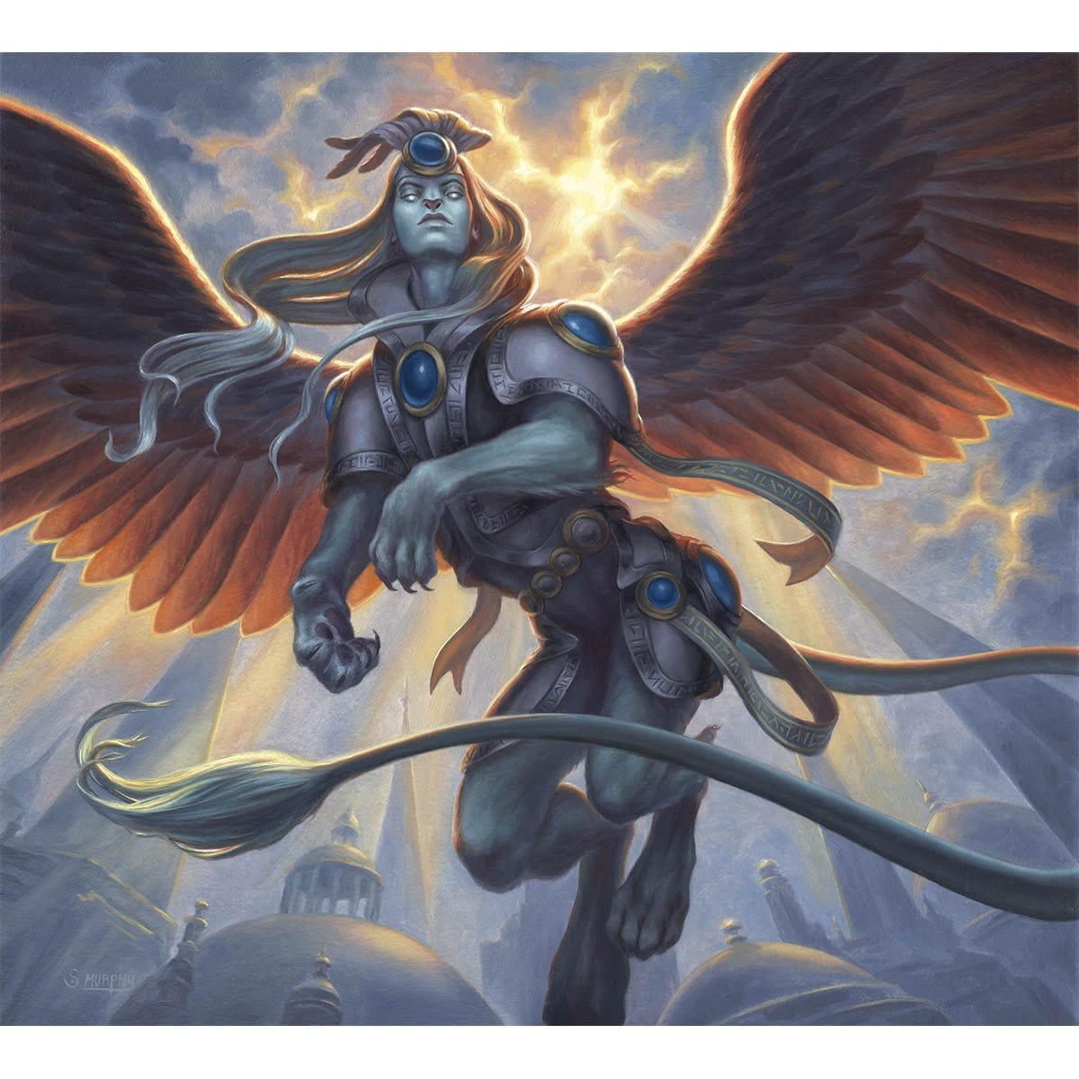 Sphinx Token Print - Print - Original Magic Art - Accessories for Magic the Gathering and other card games