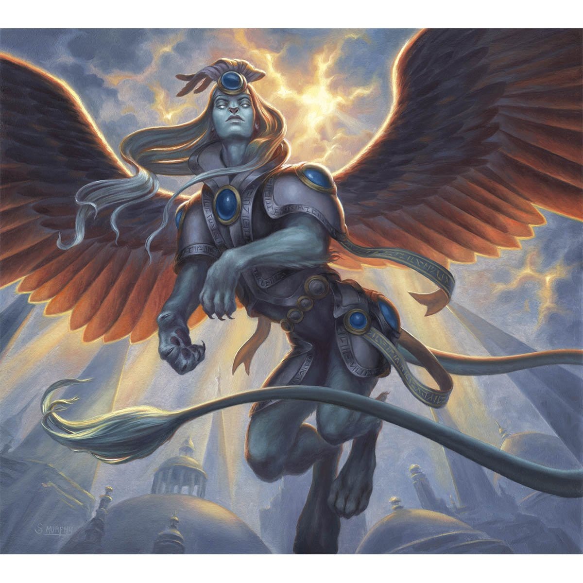 Sphinx Token Print - Original Magic Art Sphinx Token Print - Original Magic Art