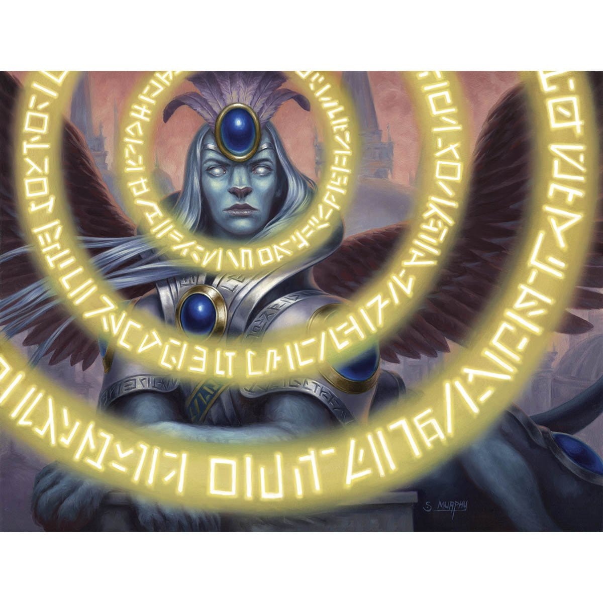 Sphinx&#39;s Insight Print - Print - Original Magic Art - Accessories for Magic the Gathering and other card games