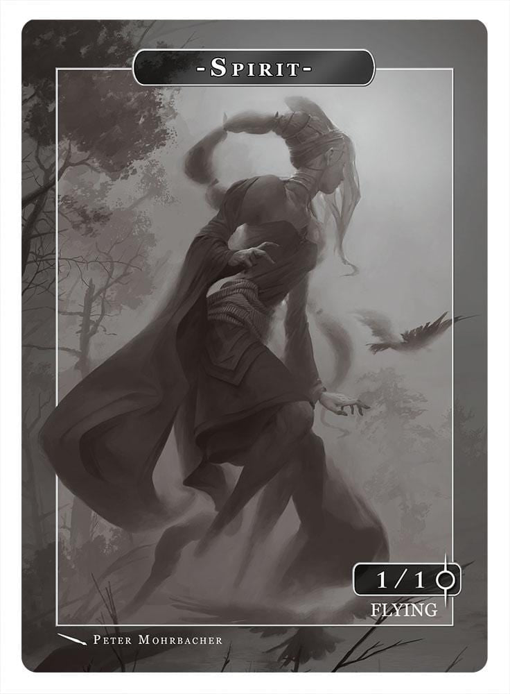 Spirit Token (1/1 - Flying) by Peter Mohrbacher