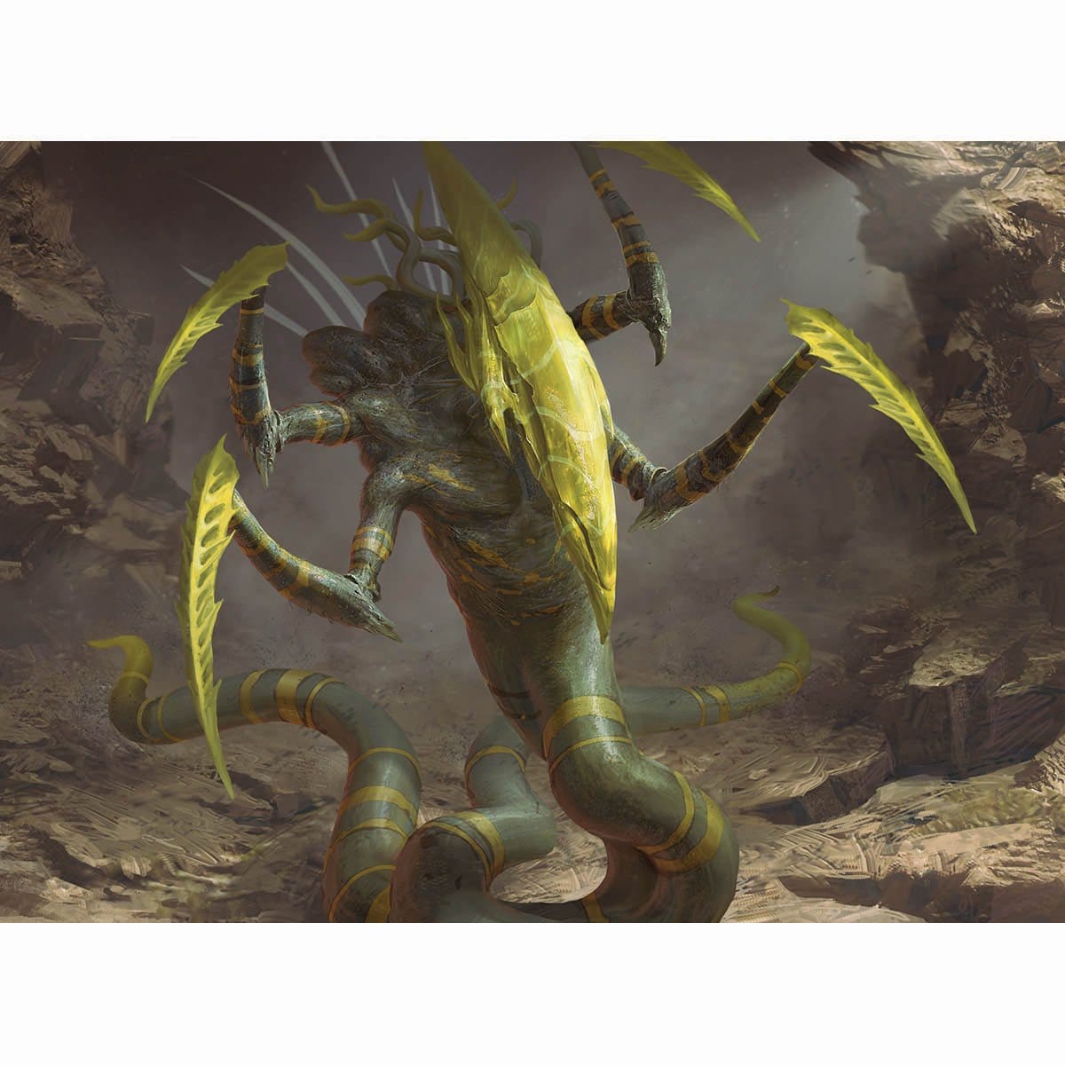 Spiteful Sliver Print - Print - Original Magic Art - Accessories for Magic the Gathering and other card games