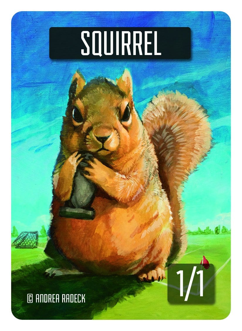 Squirrel Token (1/1) by Andrea Radeck - Original Magic Art Squirrel Token (1/1) by Andrea Radeck - Original Magic Art