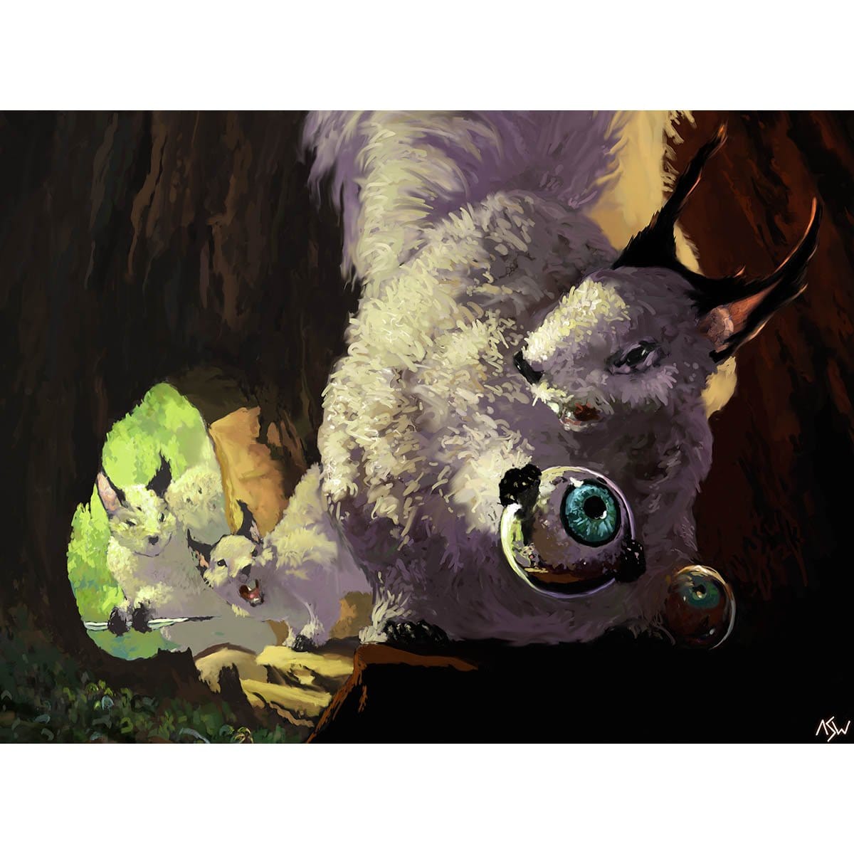 Squirrel's Nest Print - Print - Original Magic Art - Accessories for Magic the Gathering and other card games