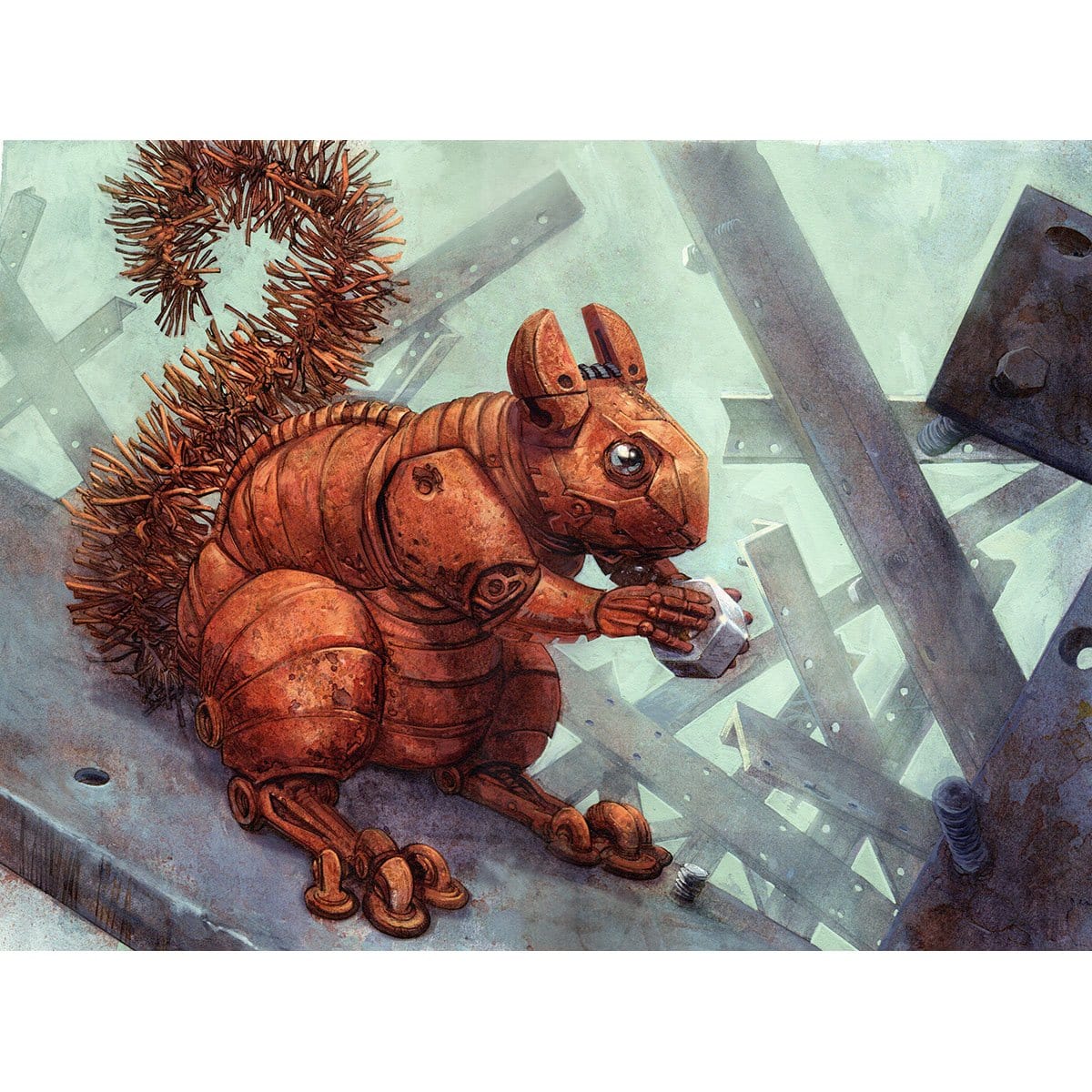 Steel Squirrel Print
