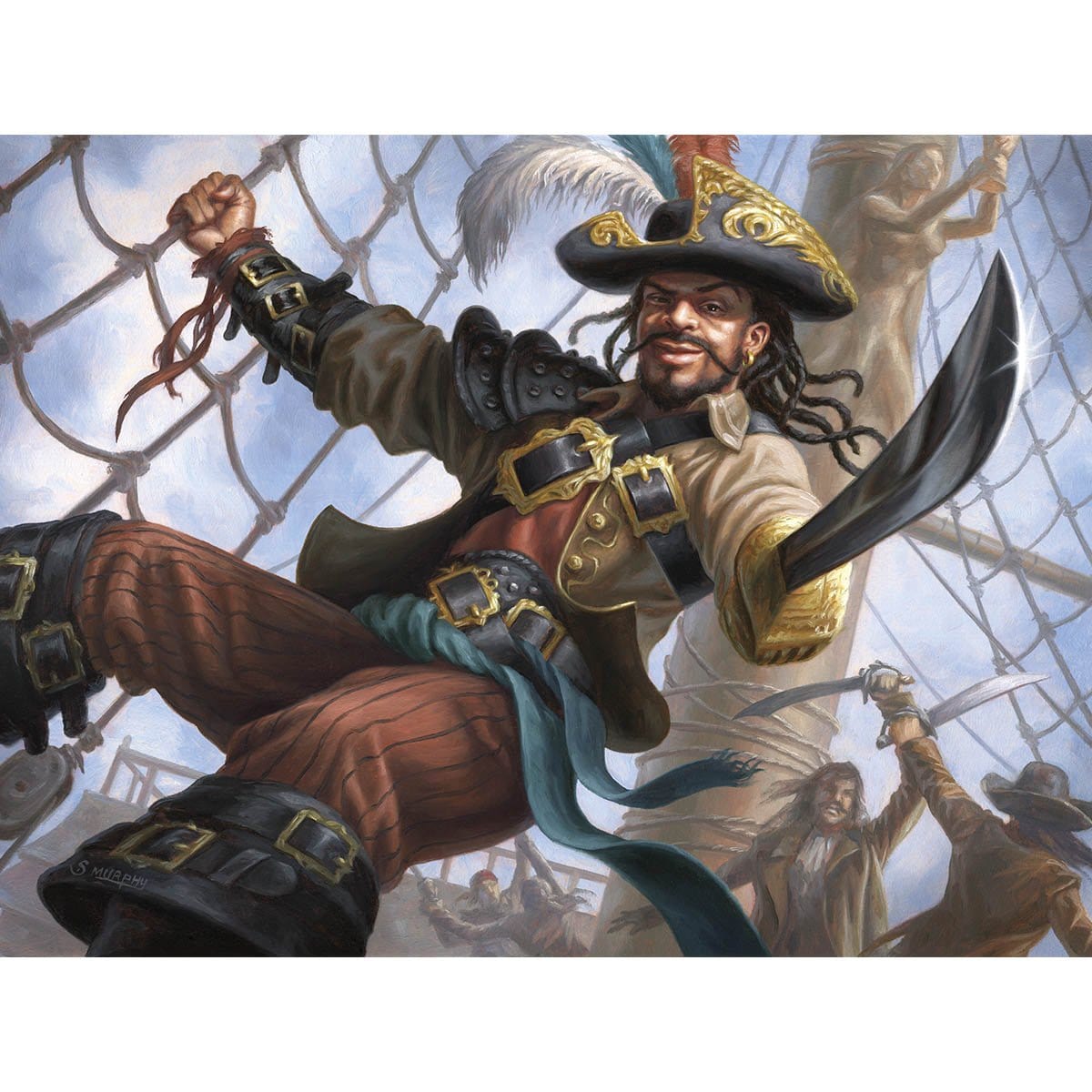 Swaggering Corsair Print - Print - Original Magic Art - Accessories for Magic the Gathering and other card games