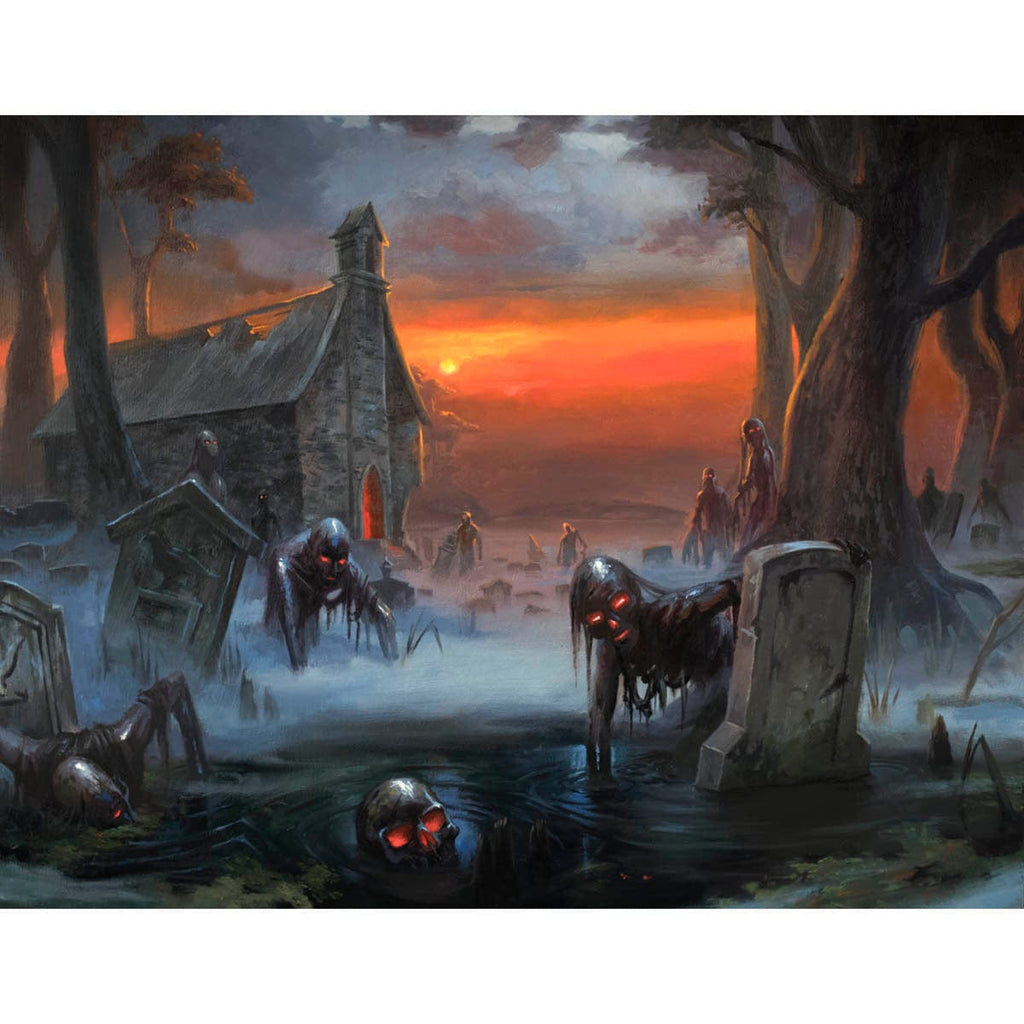 スワンプゾンビーズ Swamp (Zombies) Print - Original Magic Art