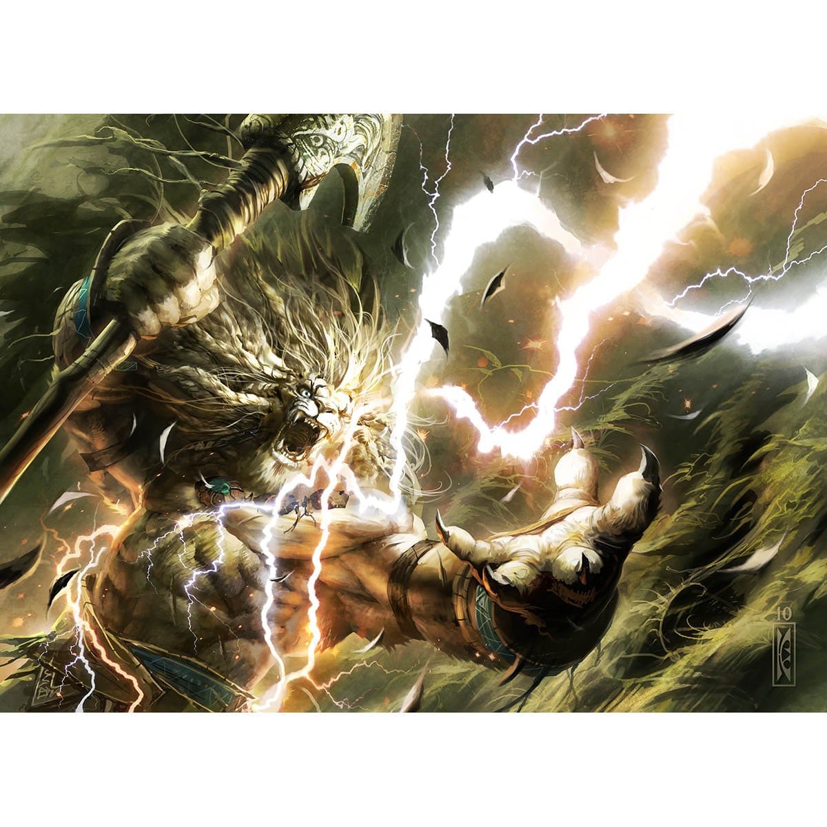 Lightning Helix Print - Print - Original Magic Art - Accessories for Magic the Gathering and other card games