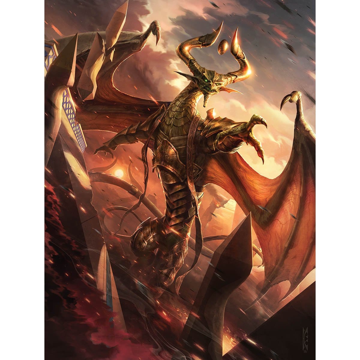 pharaoh cards mtg Nicol Bolas, God-Pharaoh Print