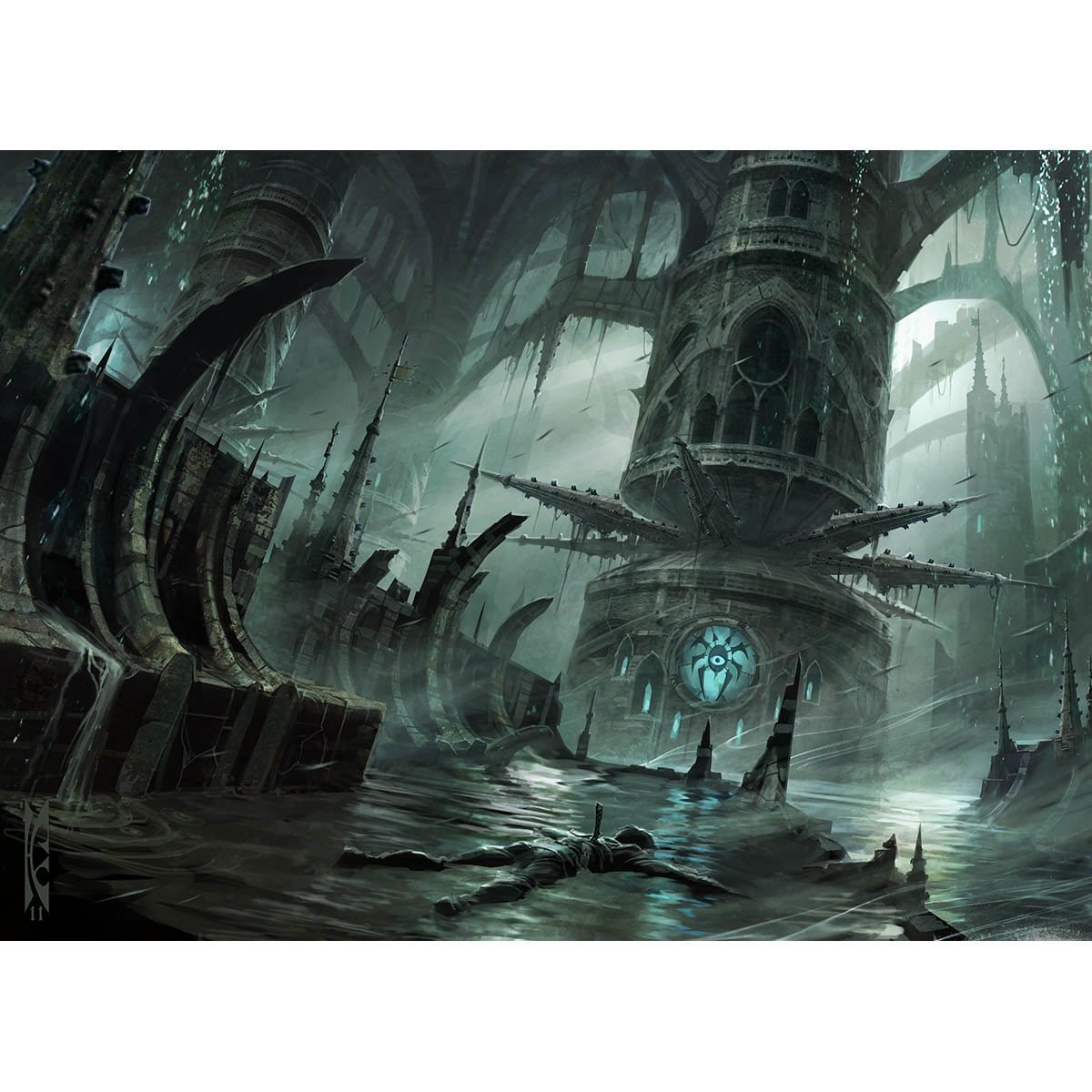 Watery Grave Print - Print - Original Magic Art - Accessories for Magic the Gathering and other card games