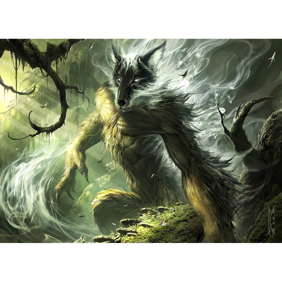Wolfir Silverheart Print - Print - Original Magic Art - Accessories for Magic the Gathering and other card games