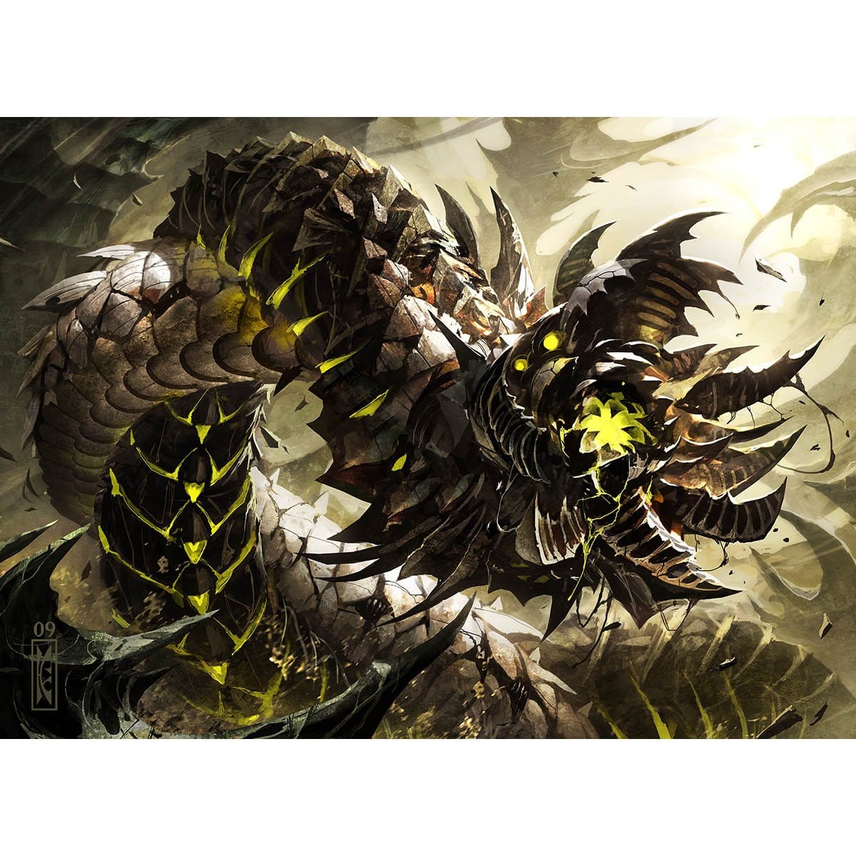 Wurmcoil Engine Print - Print - Original Magic Art - Accessories for Magic the Gathering and other card games