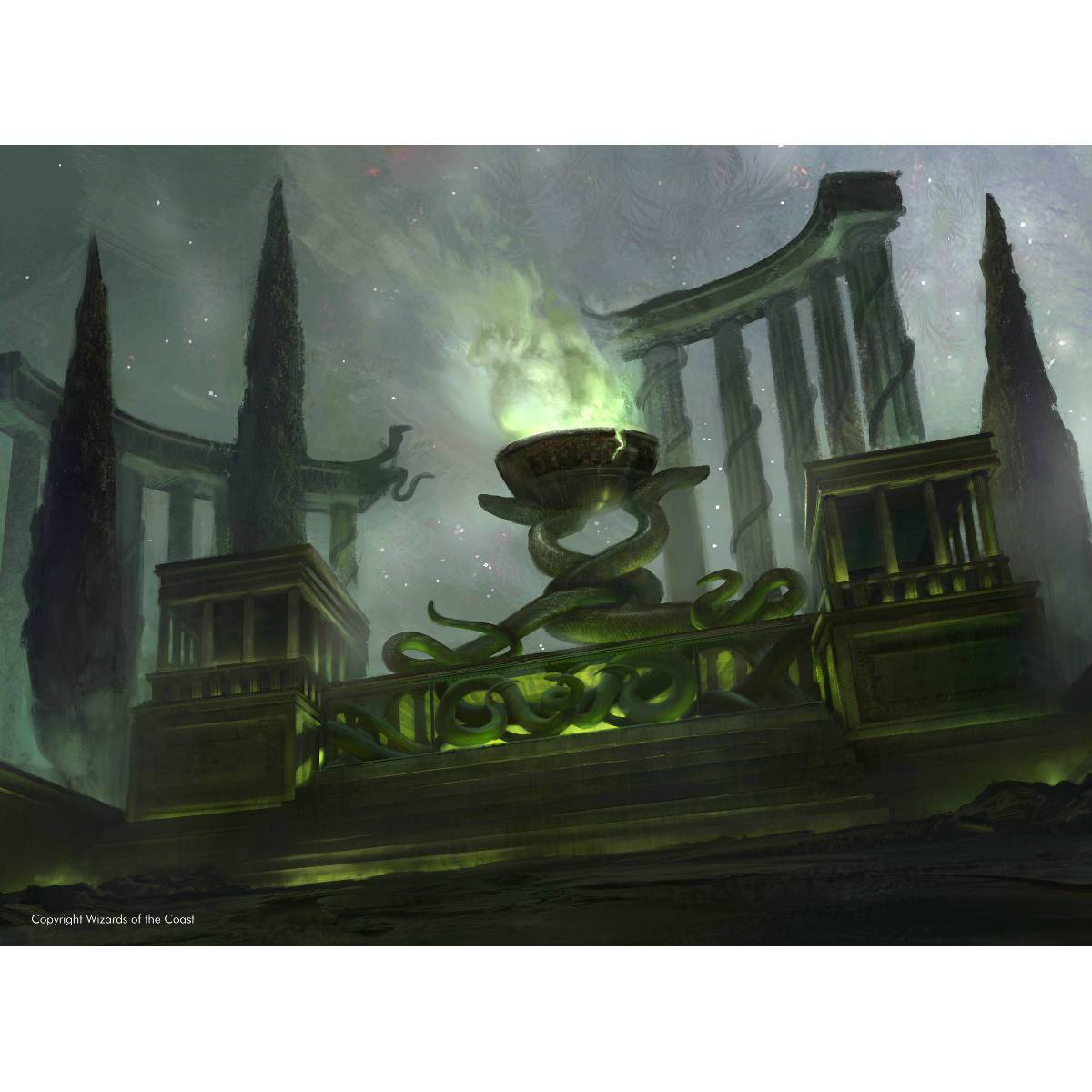 Temple of Malady Print - Print - Original Magic Art - Accessories for Magic the Gathering and other card games