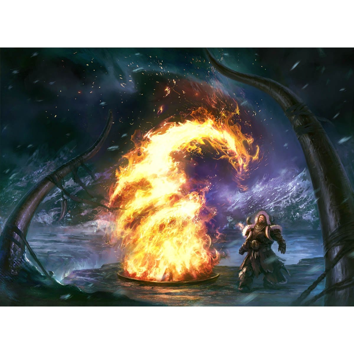 Temur Charm Print - Print - Original Magic Art - Accessories for Magic the Gathering and other card games