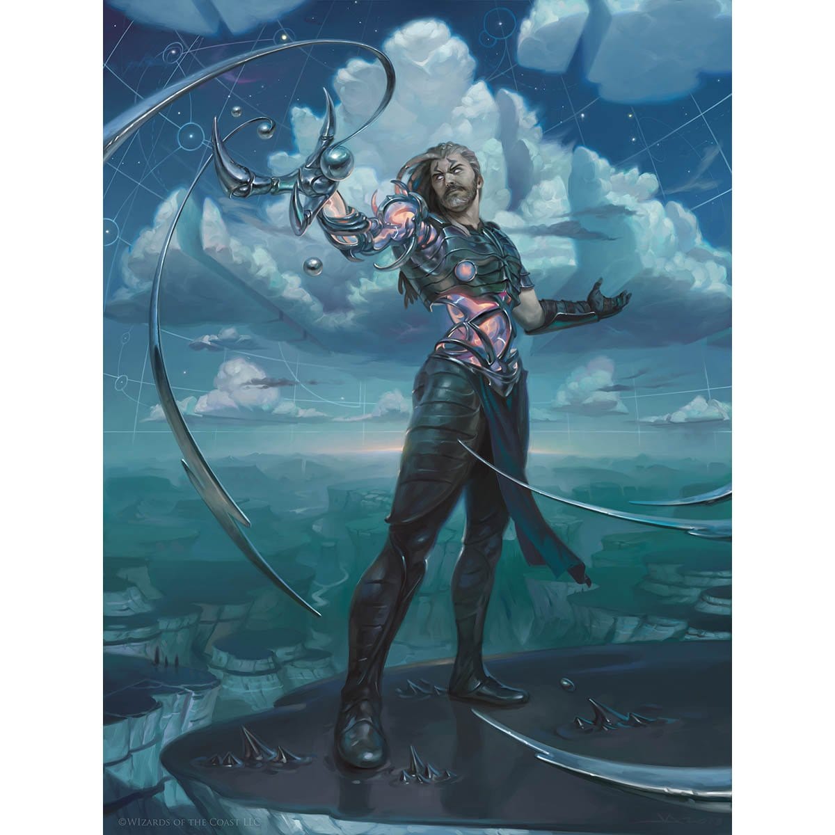 Tezzeret the Seeker Print - Print - Original Magic Art - Accessories for Magic the Gathering and other card games