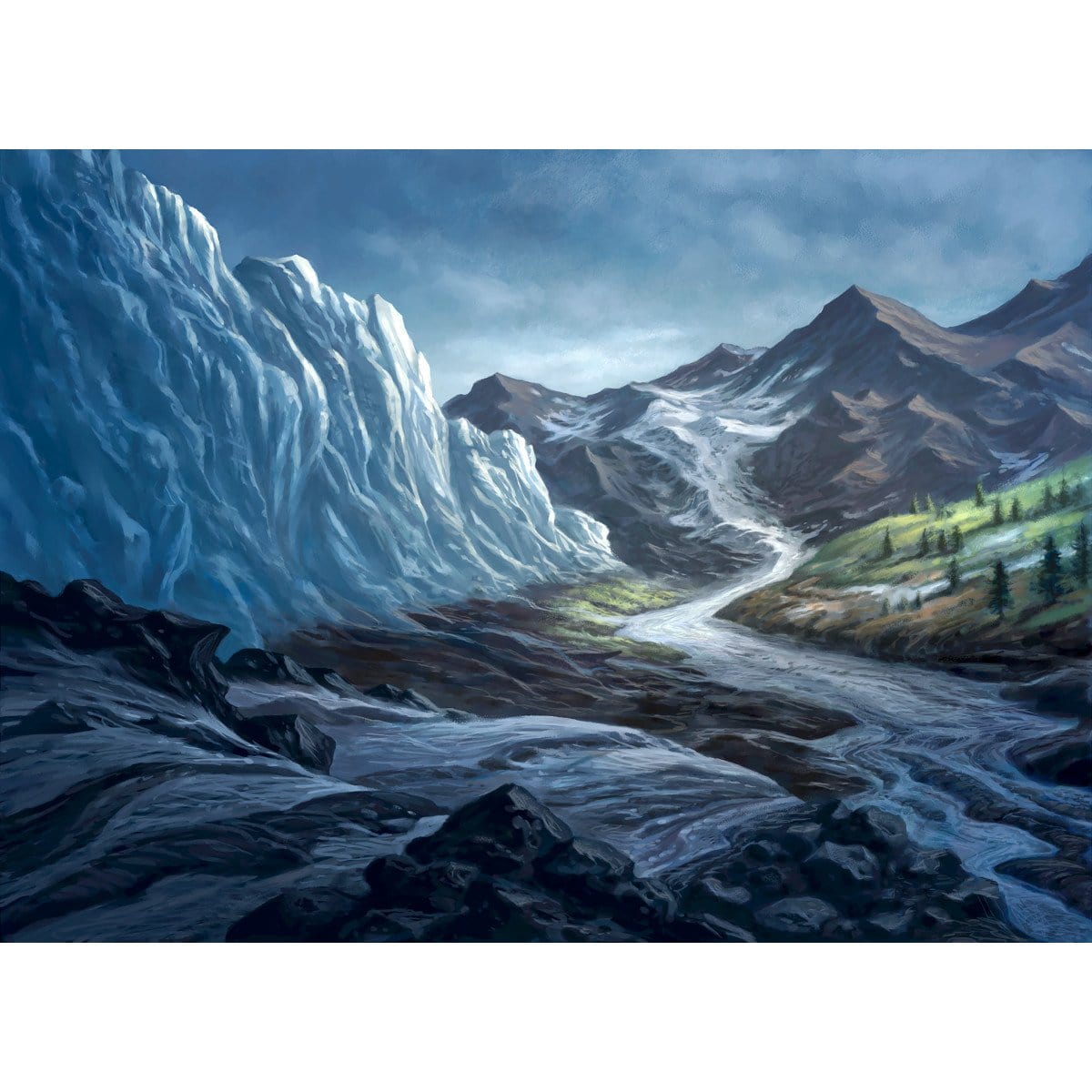 Thawing Glaciers Print - Print - Original Magic Art - Accessories for Magic the Gathering and other card games