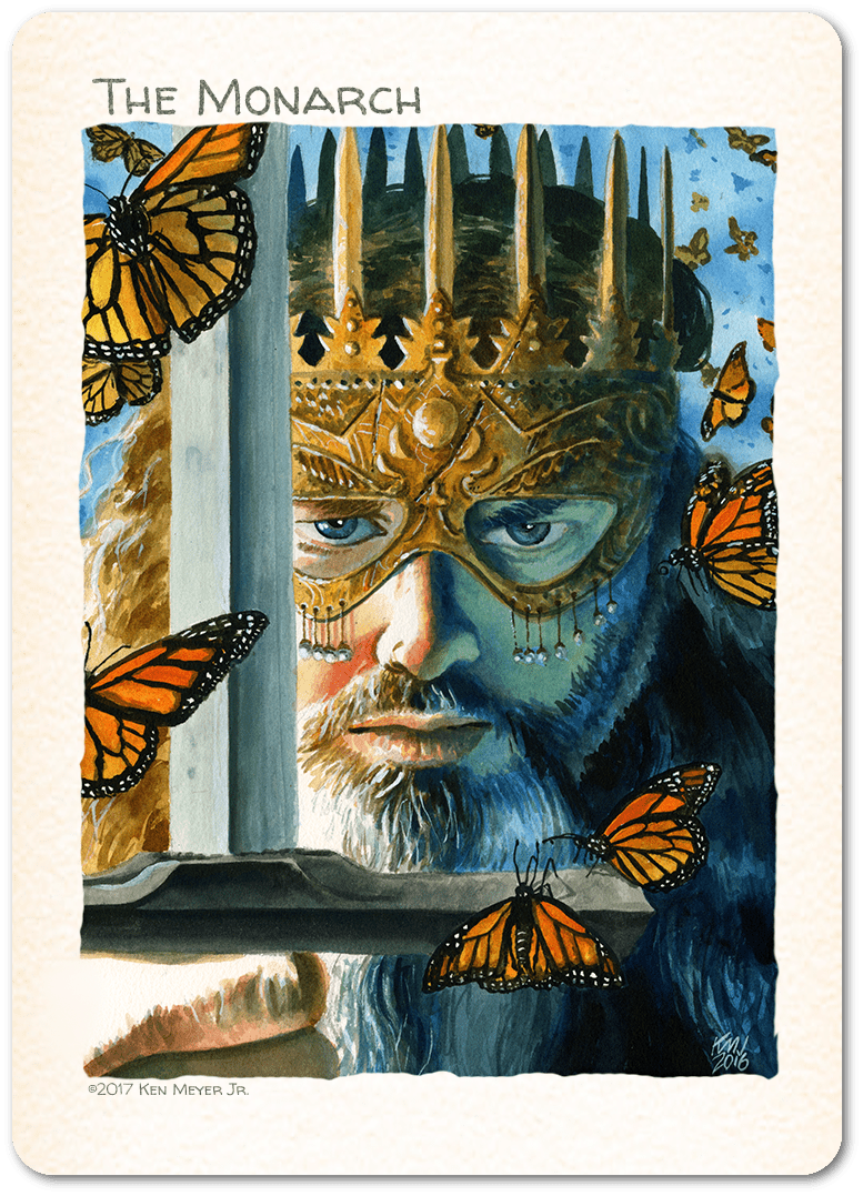 The Monarch Token by Ken Meyer Jr. - Token - Original Magic Art - Accessories for Magic the Gathering and other card games
